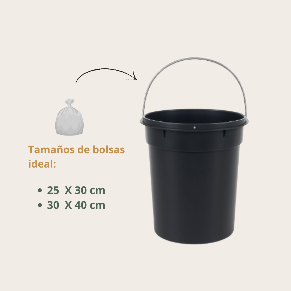 Cesto Galvanizado a pedal 5 Litros
