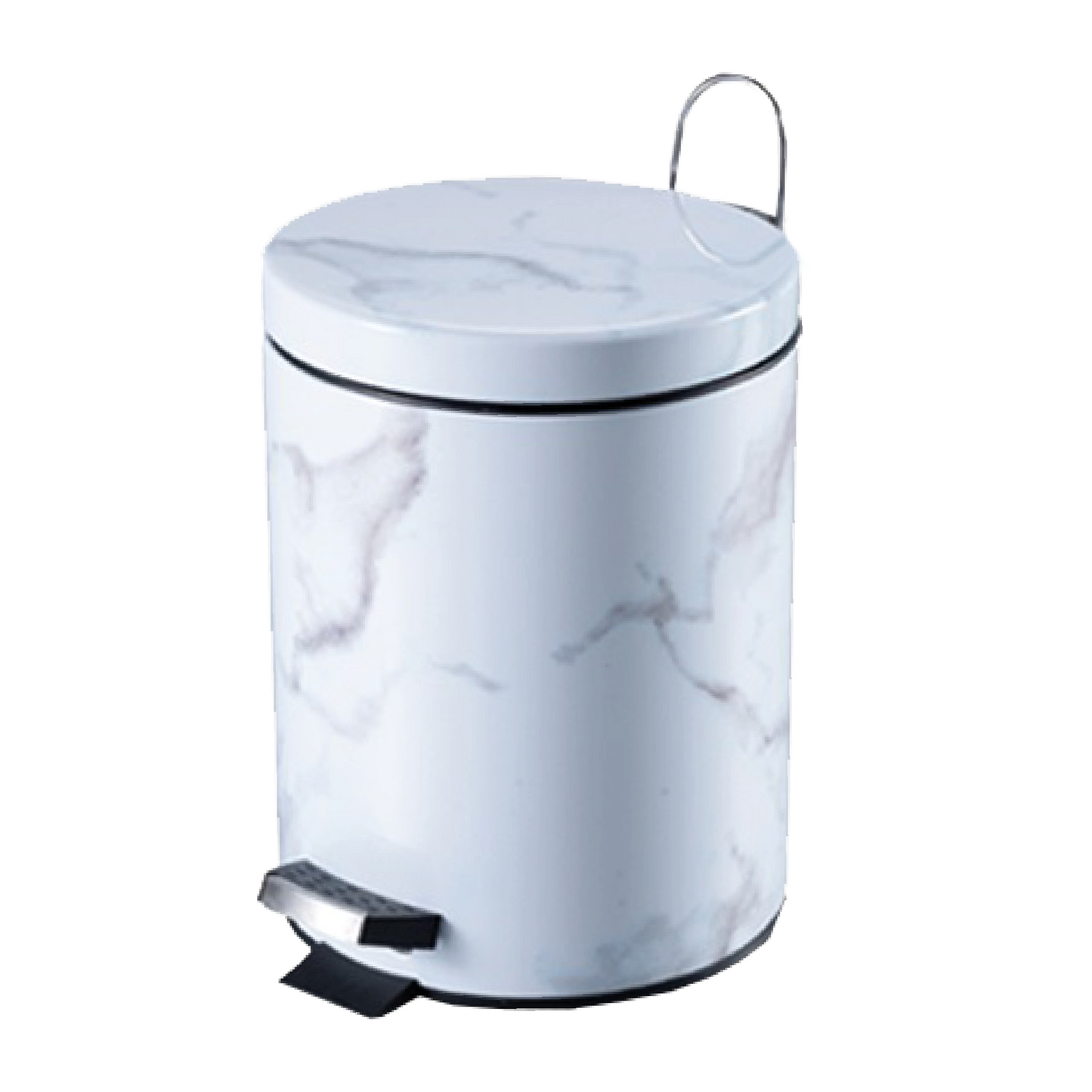 Cesto de acero inoxidable simil marmol 5 Lts