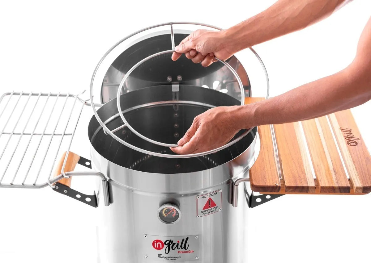 Asador Ahumador Barril Mediano Premium