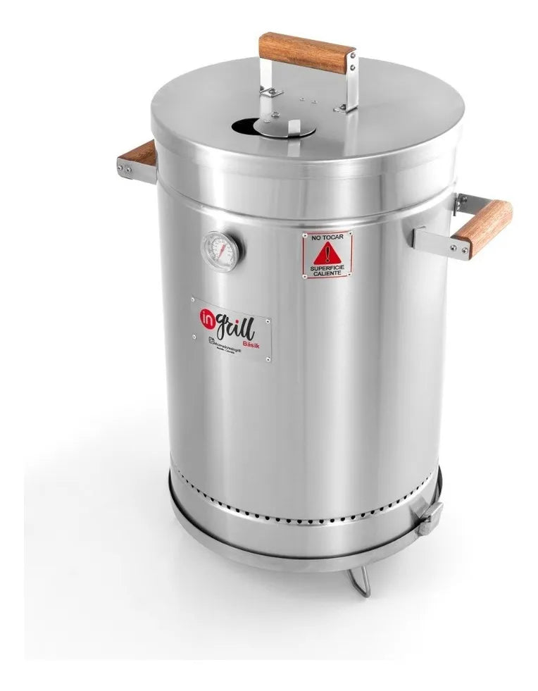 Asador Ahumador Barril Mediano Basik
