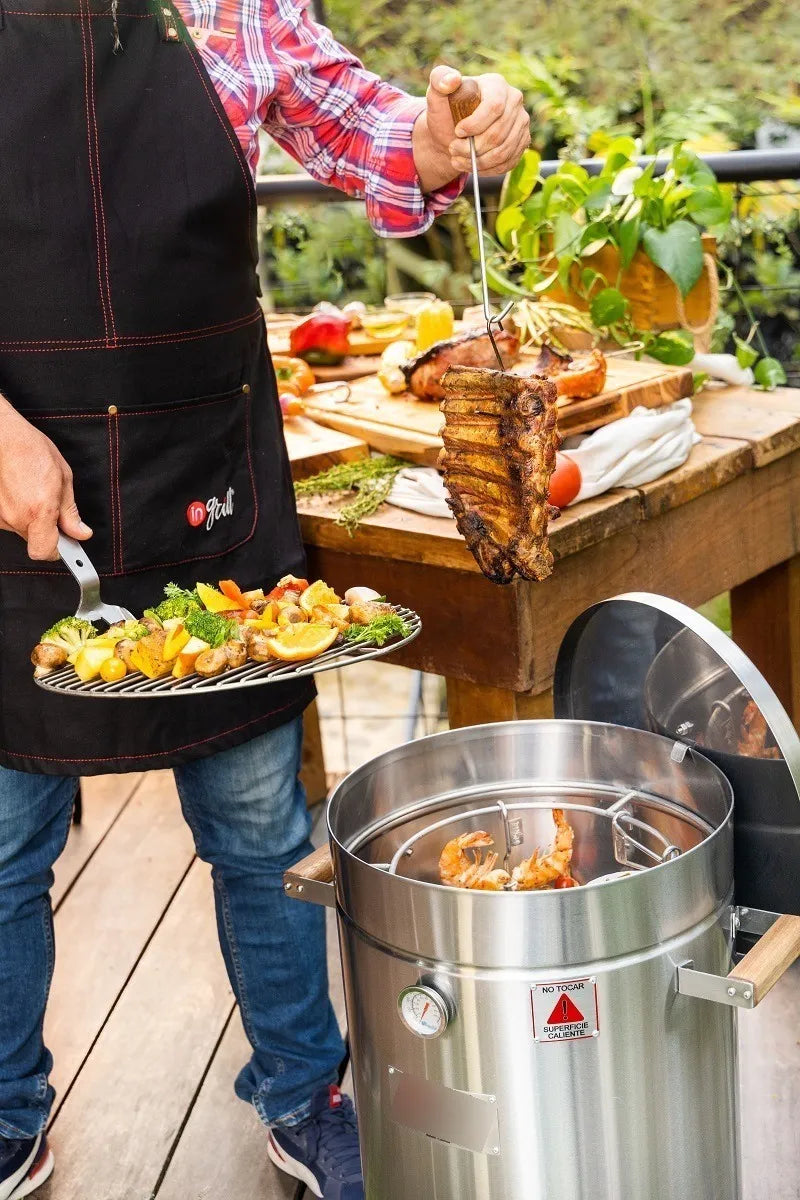 Asador Ahumador Barril Grande Basik