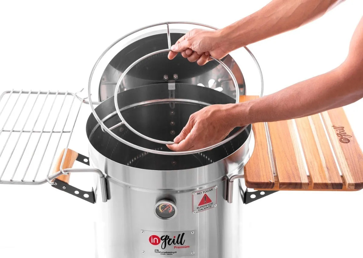 Asador Ahumador Barril Grande Premium