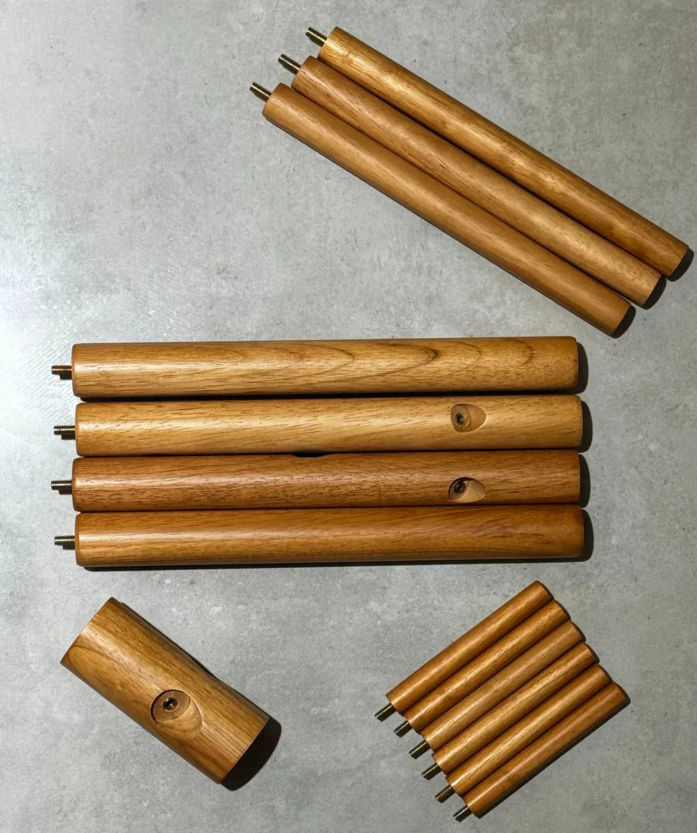 Perchero De Pie Madera Natural Nordico