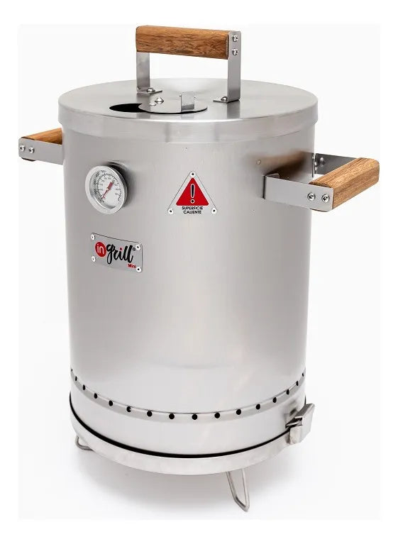 Asador Ahumador Barril Mini Basik