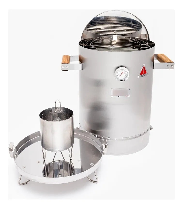 Asador Ahumador Barril Mini Basik