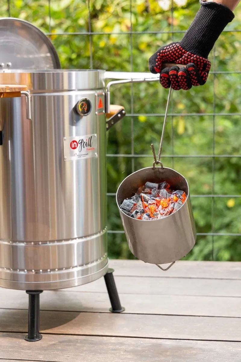 Asador Ahumador Barril Grande Premium