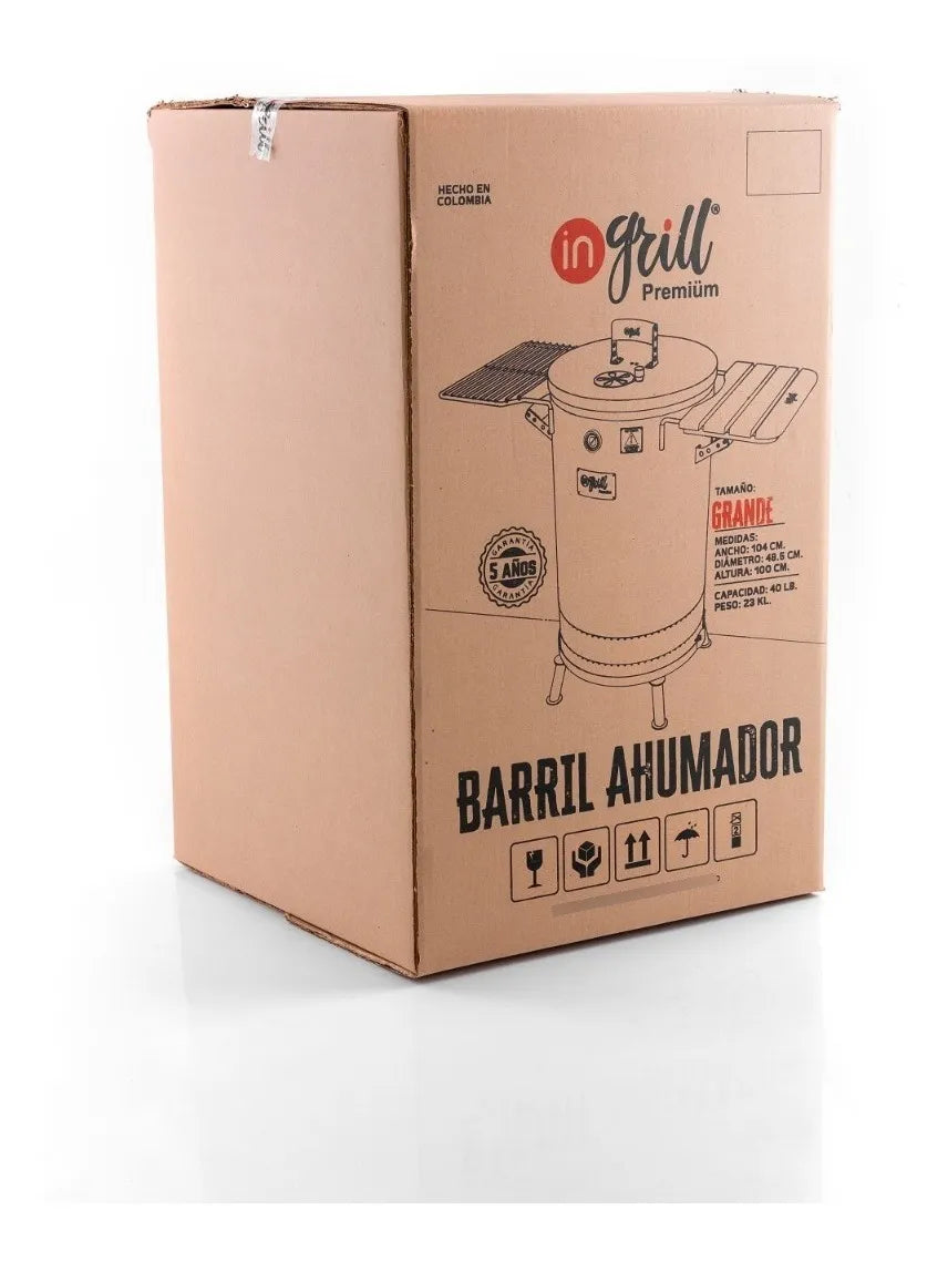 Asador Ahumador Barril Grande Premium
