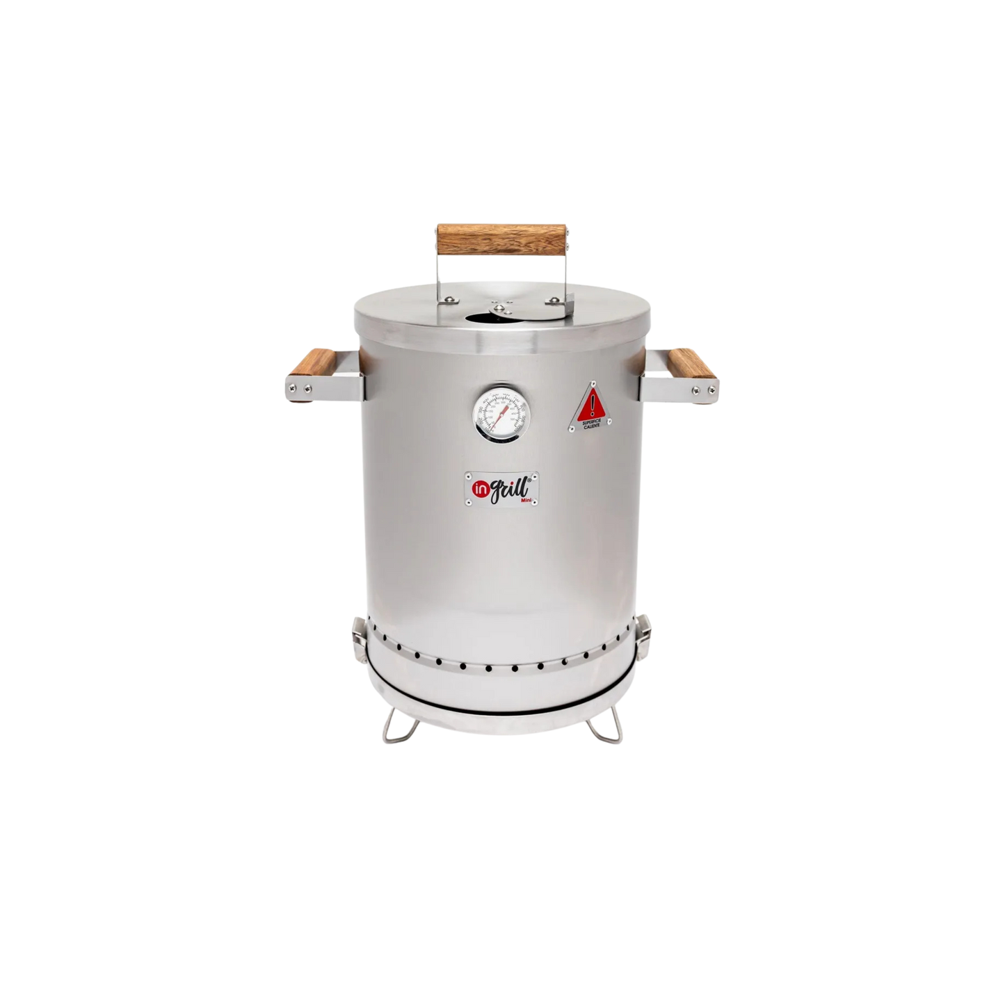 Asador Ahumador Barril Mini Basik