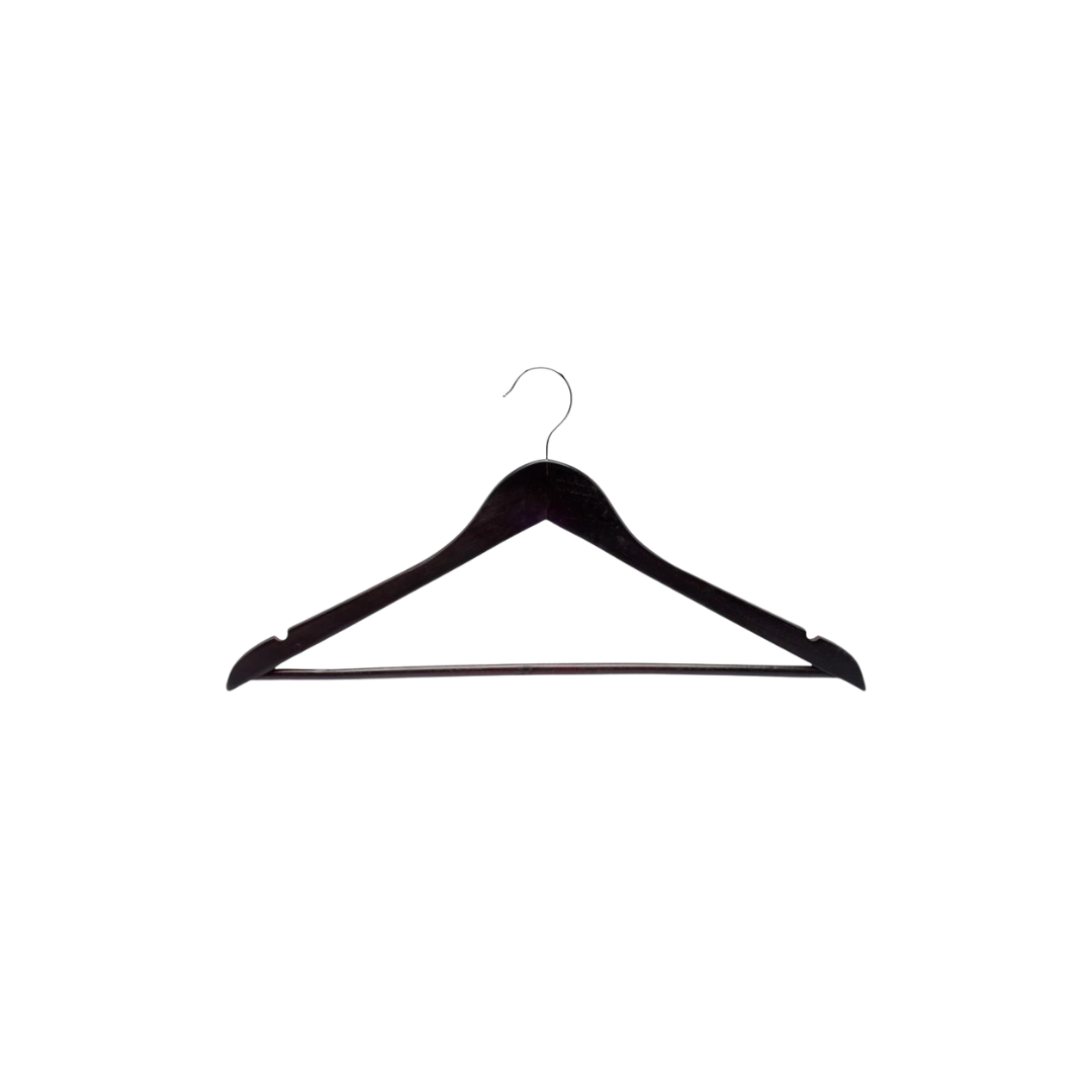 Perchas de Madera Premium x5 Negra – Hoggen Argentina