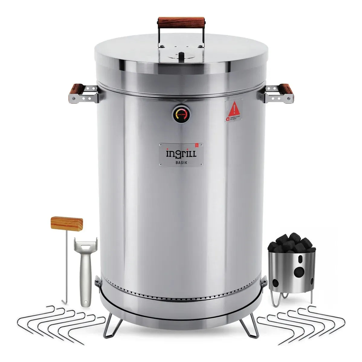 Asador Ahumador Barril Grande Basik
