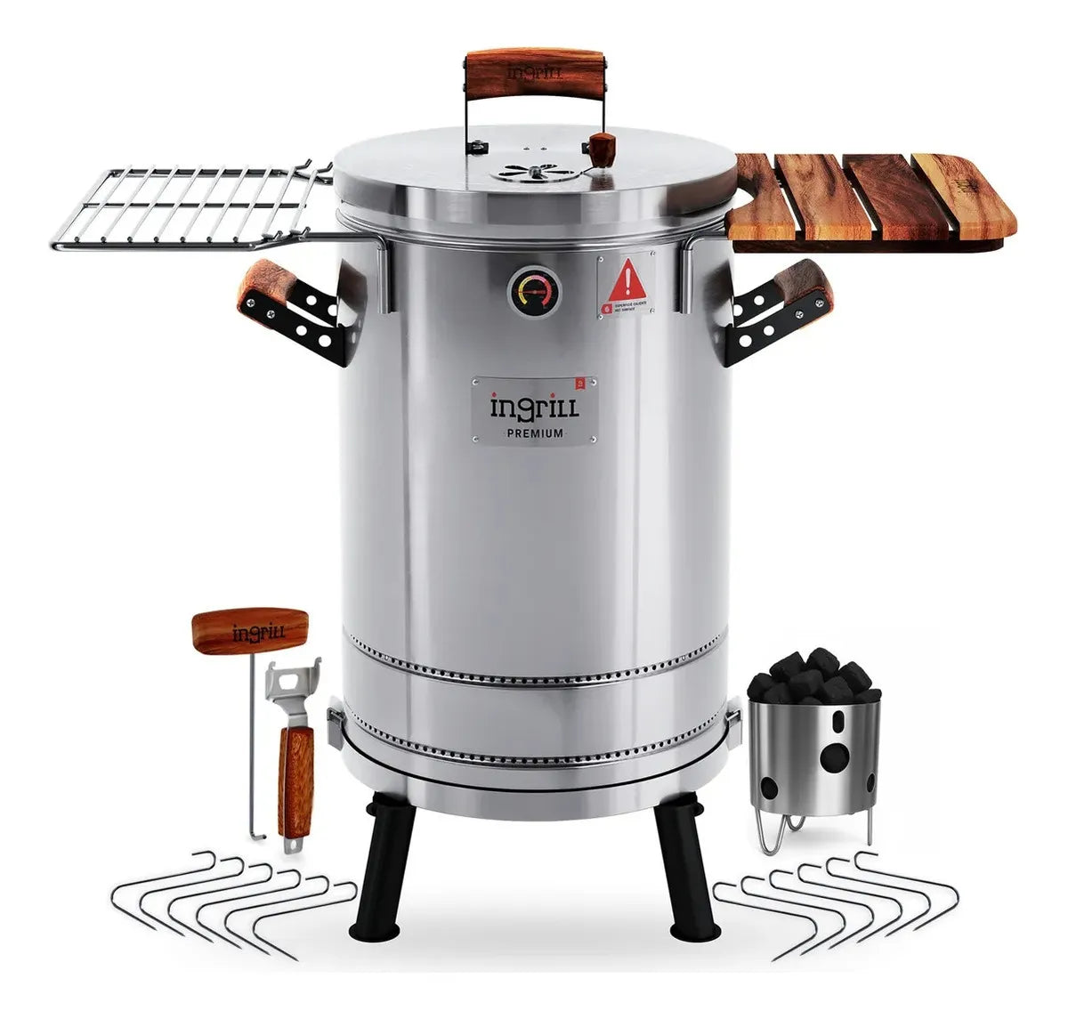 Asador Ahumador Barril Mediano Premium