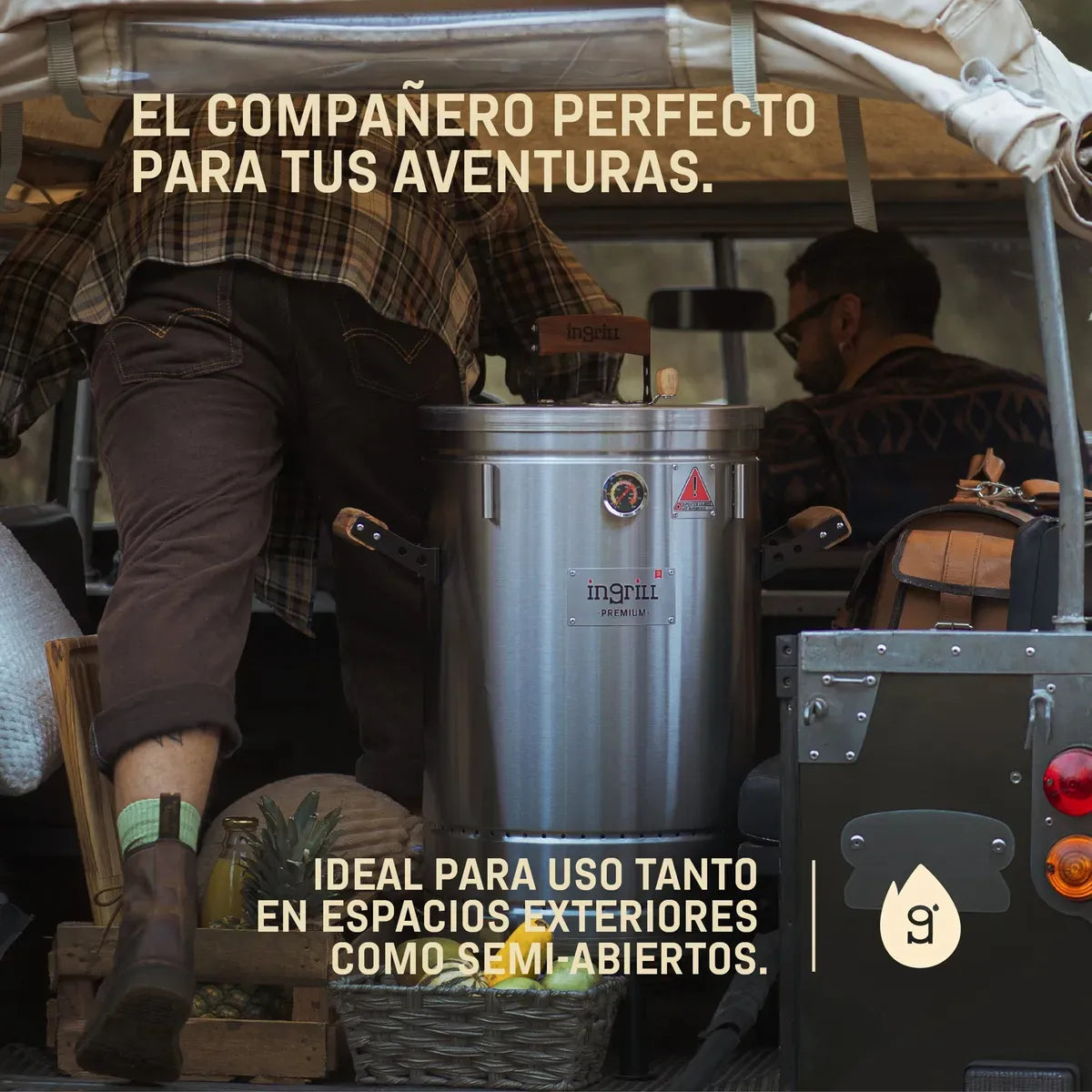 Asador Ahumador Barril Mediano Premium