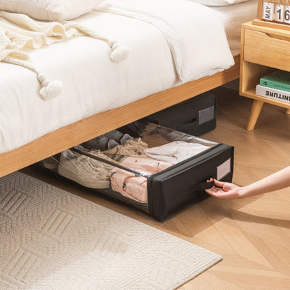 Fundas Organizadoras Bajo Cama Negro Set de 2