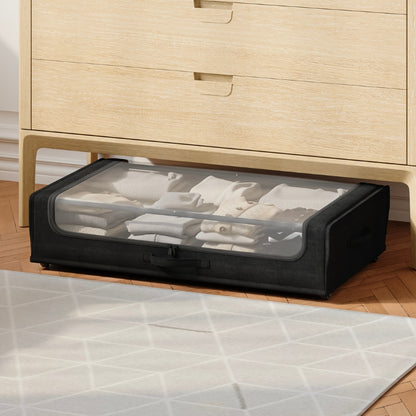 Fundas Organizadoras Bajo Cama Negro Set de 2