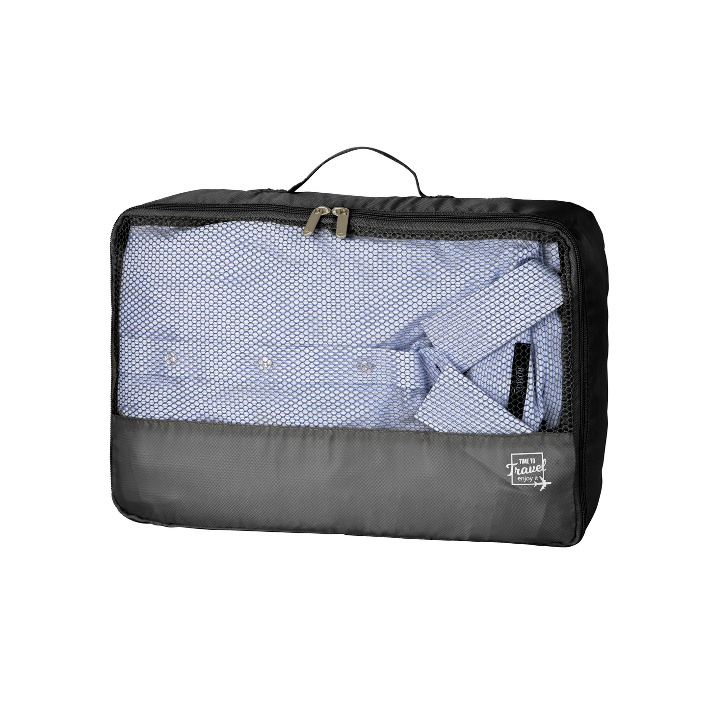 Pack 5 Fundas Organizadoras De Viaje Negro