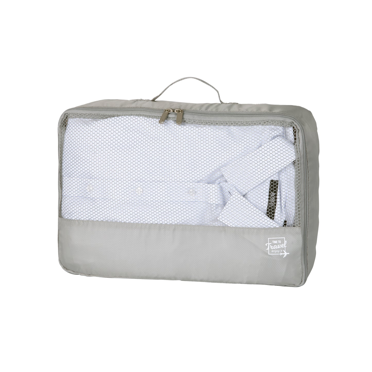 Pack 5 Fundas Organizadoras De Viaje Gris