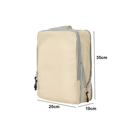 Pack 4 Fundas Organizadoras De Viaje Beige