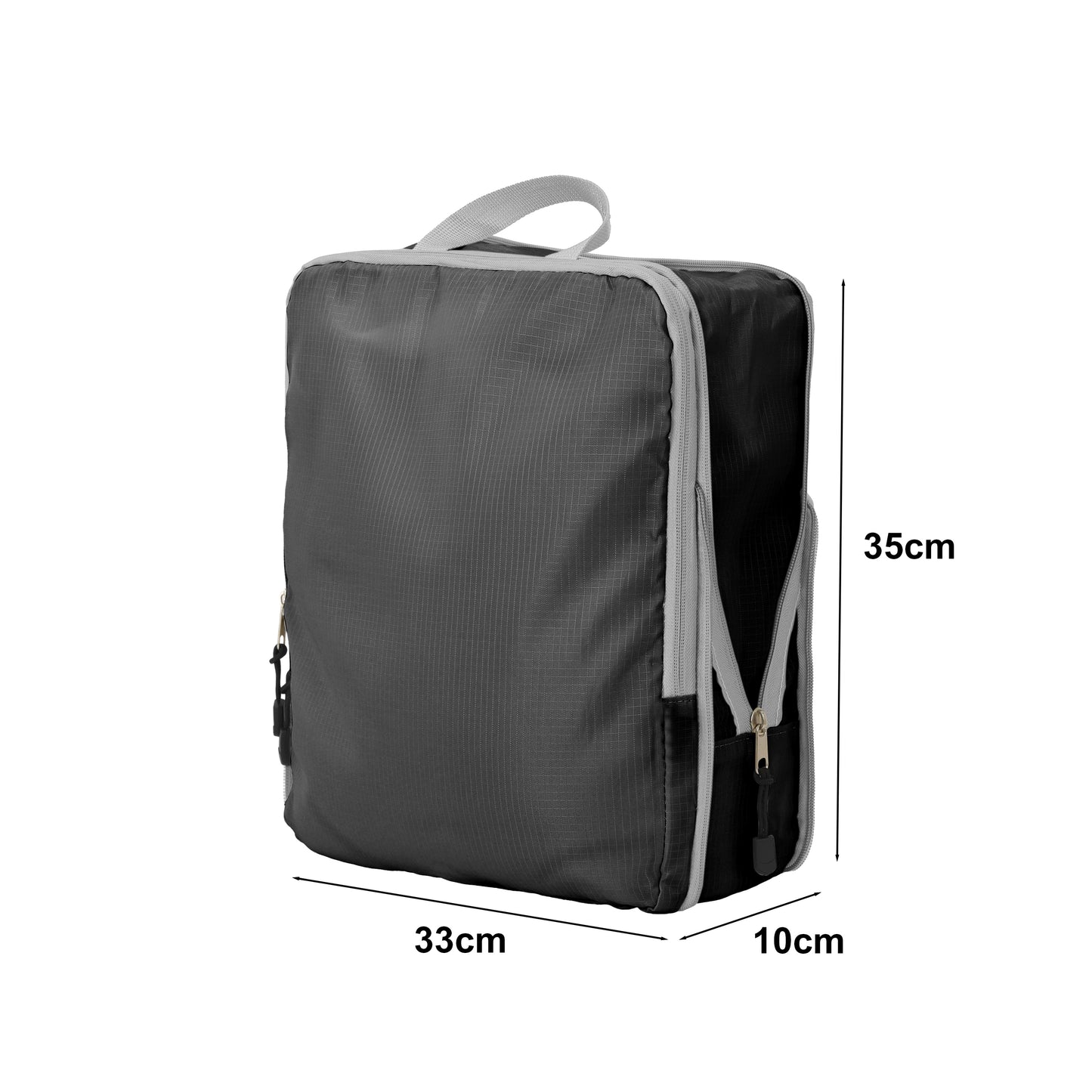 Pack 4 Fundas Organizadoras De Viaje Negro