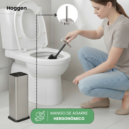 Escobilla Cuadrada de Acero Inoxidable con Base