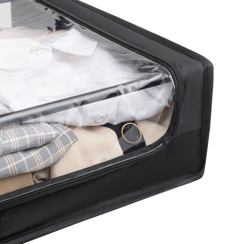 Fundas Organizadoras Bajo Cama Negro Set de 2