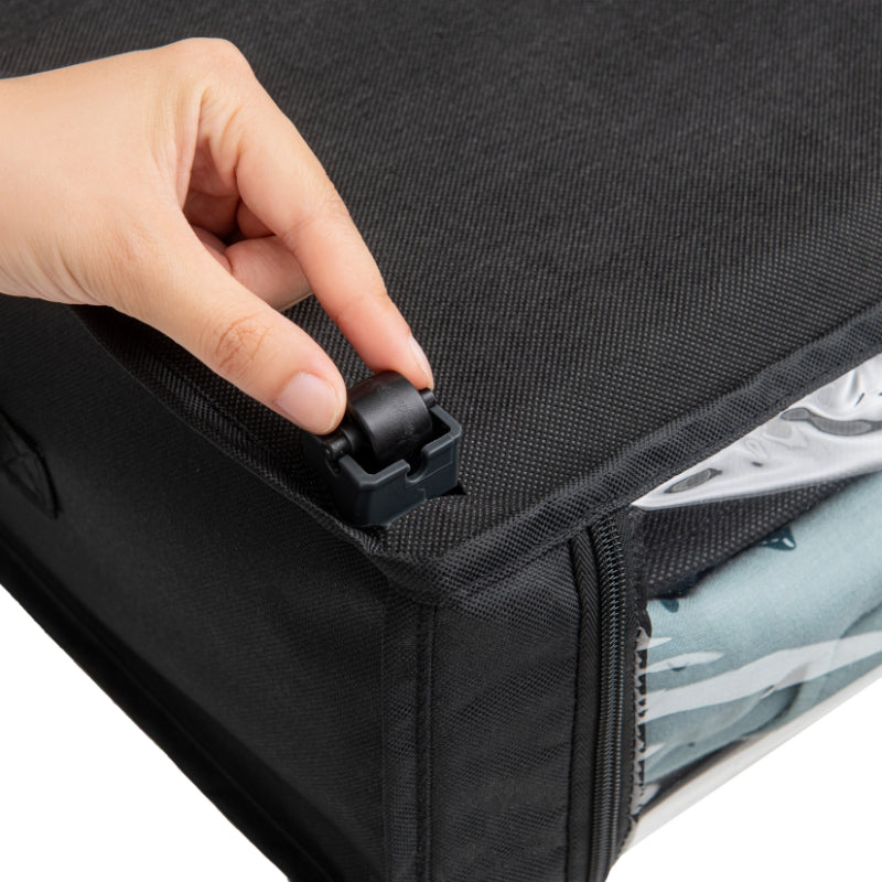 Fundas Organizadoras Bajo Cama Negro Set de 2