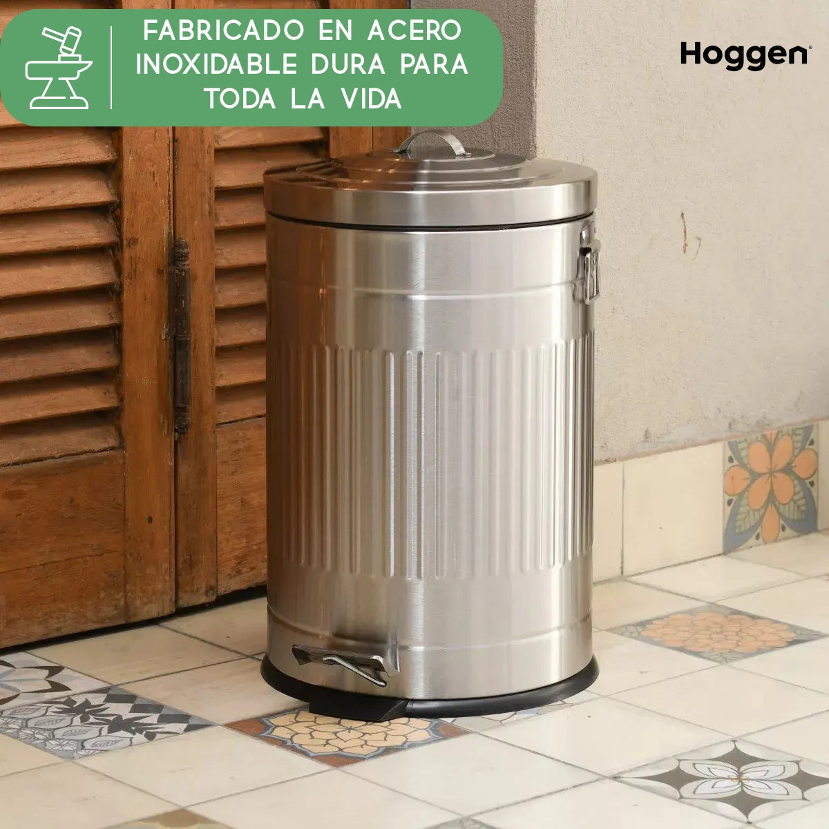 Cesto galvanizado de 20  litros