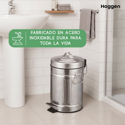 Cesto galvanizado de 12  litros