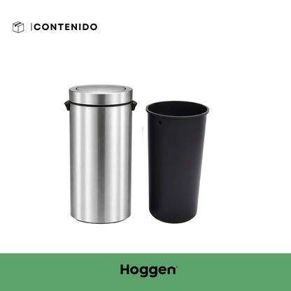 Cesto redondo con tapa vaiven 40 lts