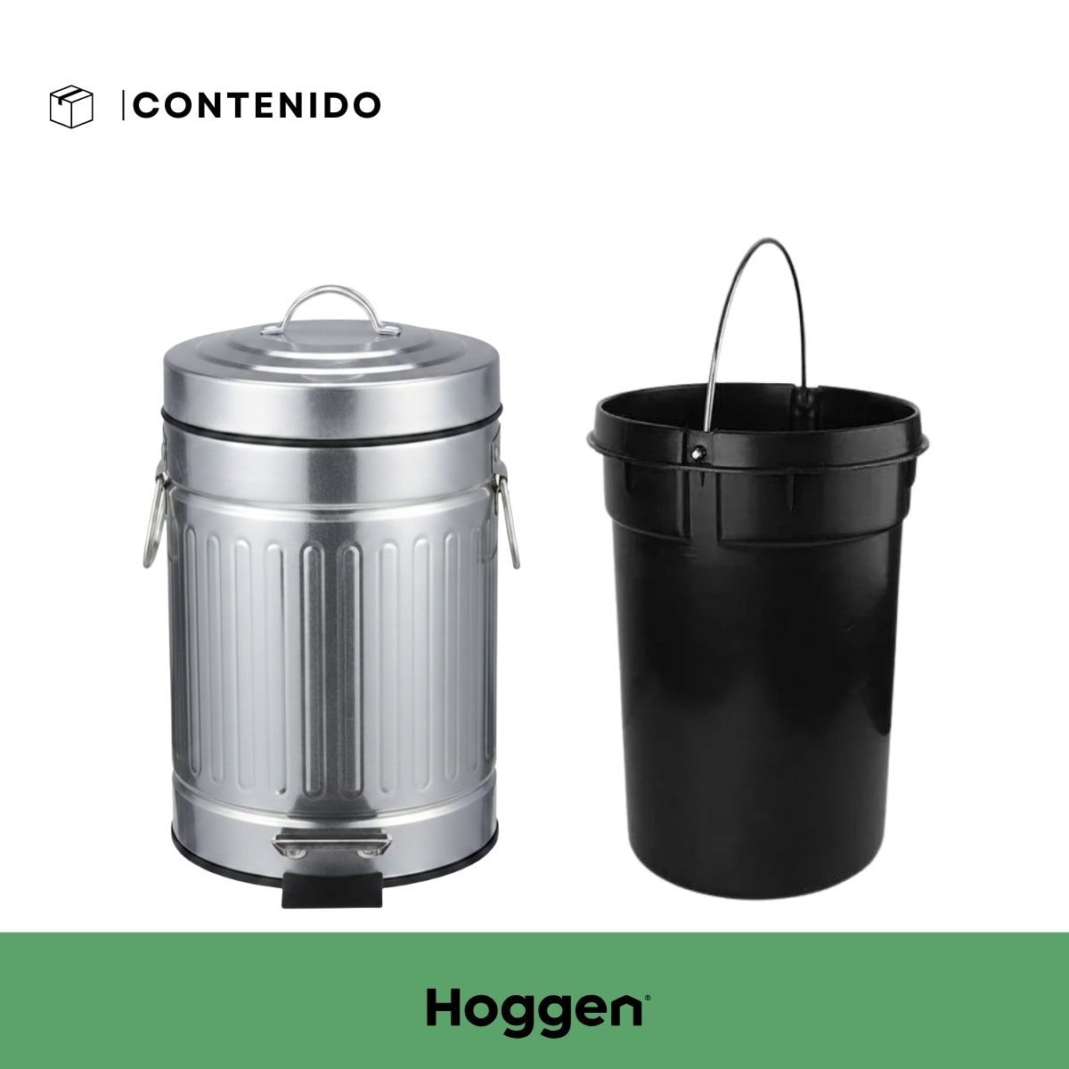 Cesto galvanizado de 20  litros