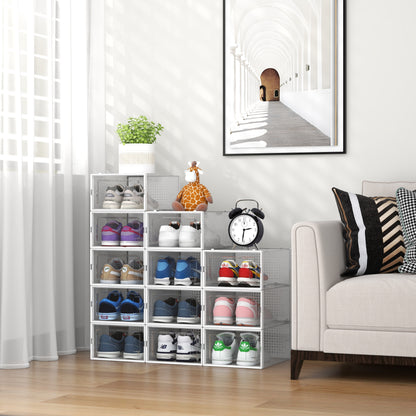 Cajas Organizador Multiuso Zapatos Rigido Pack X 12 Unidades