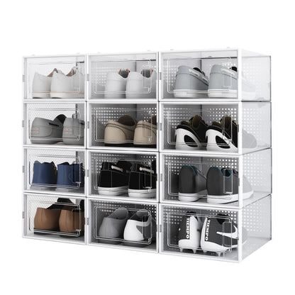 Cajas Organizador Multiuso Zapatos Rigido Pack X 12 Unidades