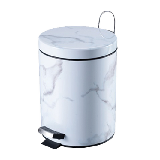Cesto de acero inoxidable simil marmol 5 Lts