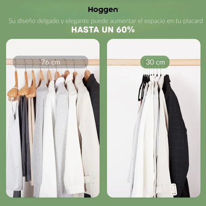 Perchas Terciopelo Adultos Antideslizante Negras X 100 Unidades