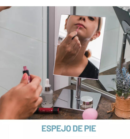 Espejo de tocador cuadrado