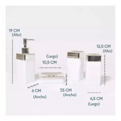 Kit jabonera blanco