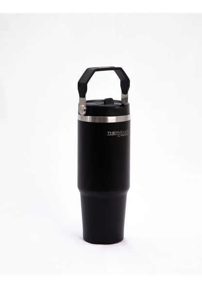 Vaso Térmico de Acero Inoxidable 880 ml con Manija y Tapa Antiderrame