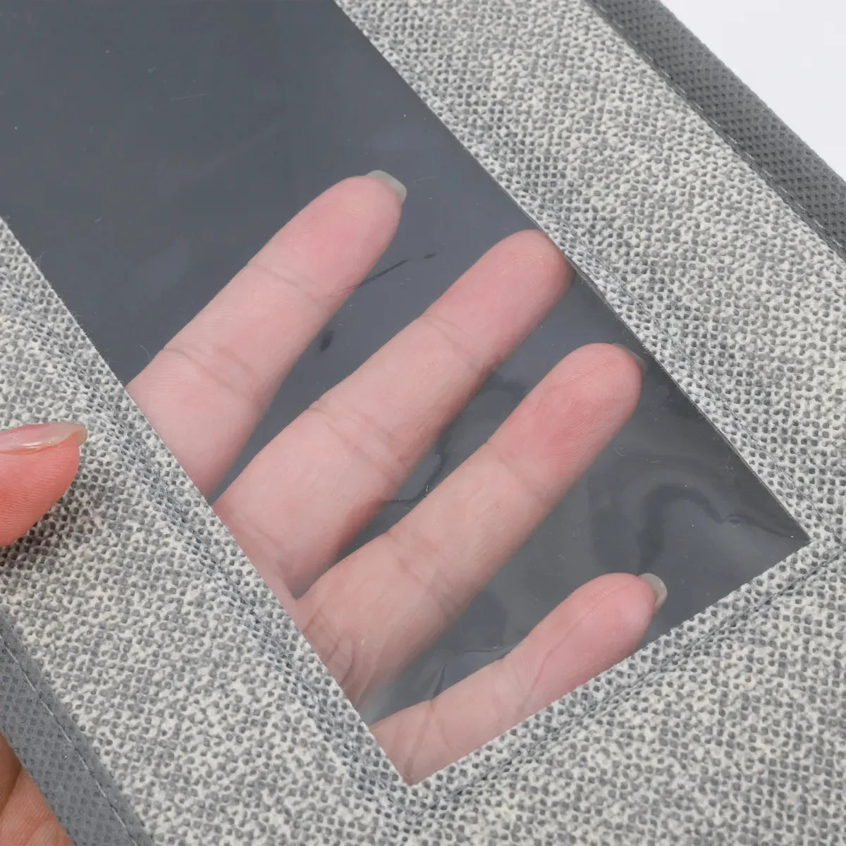 Caja Organizadora De Tela Plegable Con Tapa Multiuso Placard