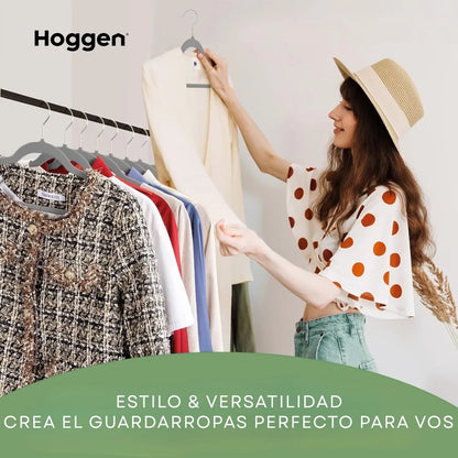 Perchas terciopelo adultos gris x 20 unidades