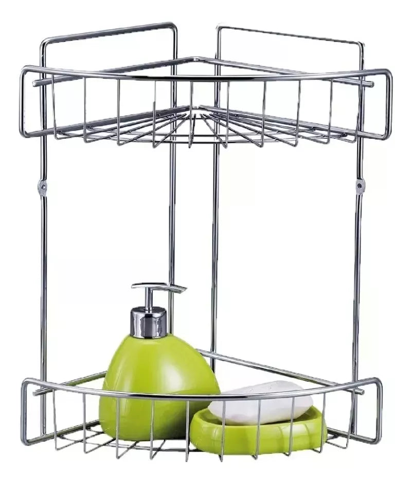 Esquinero doble curvo Acero Cromado