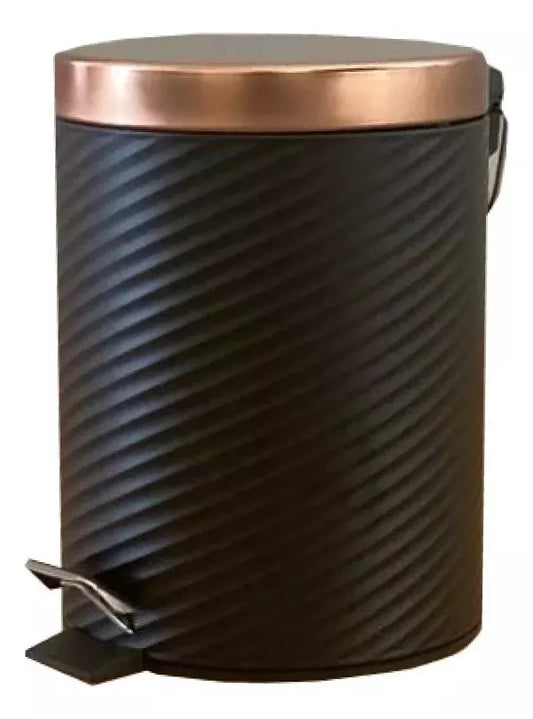 Tacho De Basura Pedal 5 Lts Negro