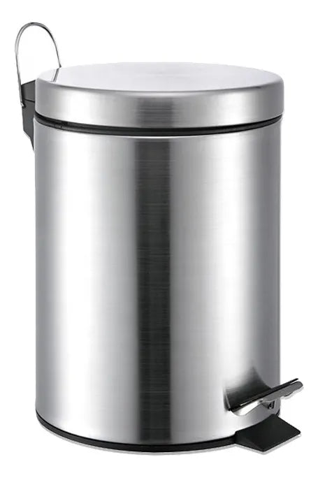 Cesto Basura Tacho A Pedal Acero Inoxidable 3 Lts