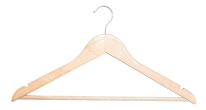 Perchas De Madera Lustrada X 100 Unidades