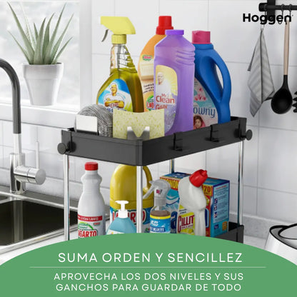 Organizador Estante X1 Cocina Alacena Bacha Base Extraible