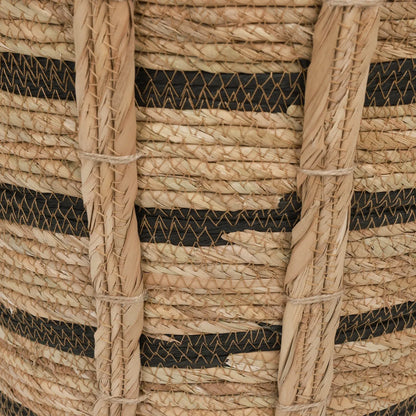 Canasto Cesto Organizador Redondo Fibra Multiuso Hogar Marrón