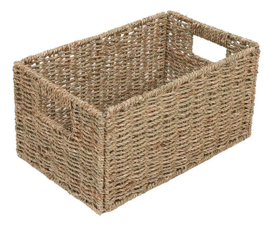 Canasto Organizador Plegable De Fibra Vegetal Premium Deco Hogar Multiuso