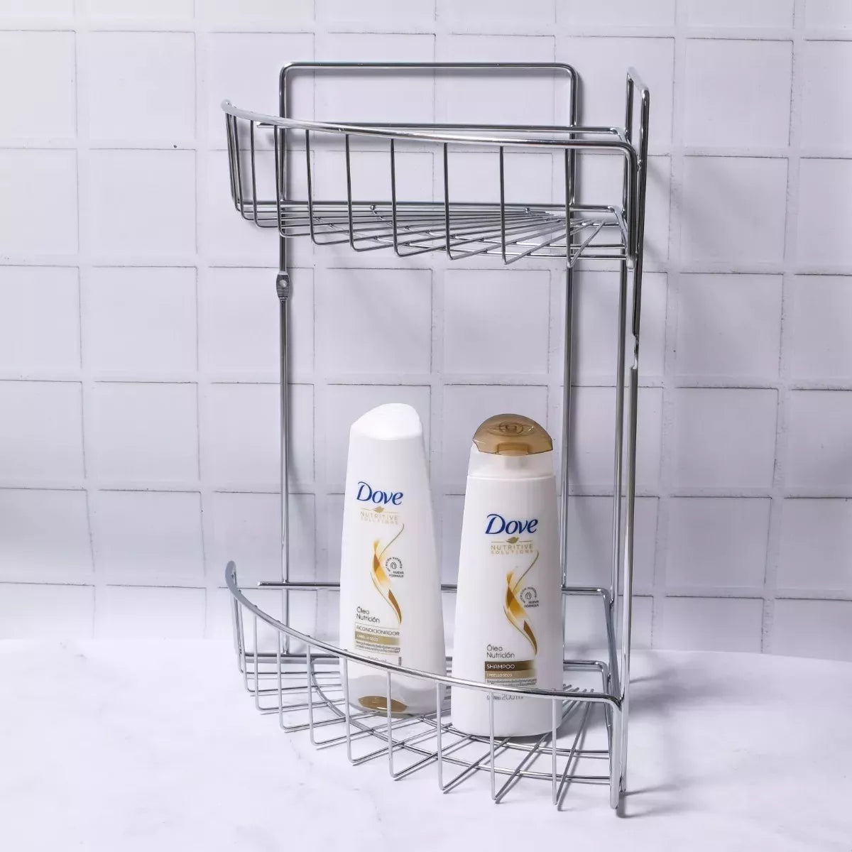 Esquinero doble curvo Acero Cromado