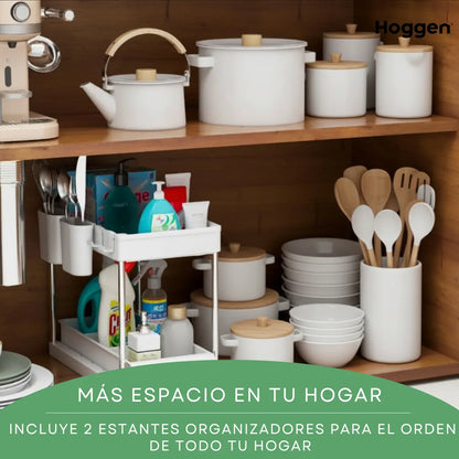 Organizador Estante X1 Cocina Alacena Bacha Base Extraible