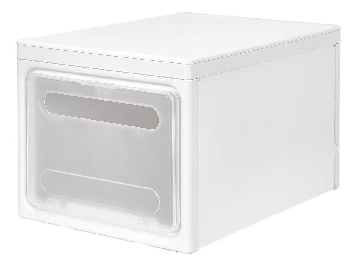 Cajas Organizador Multiusos Apilable Pack X 4 Unidades Blanco