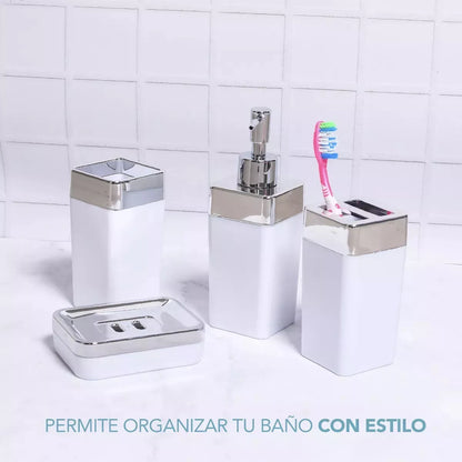 Kit jabonera blanco