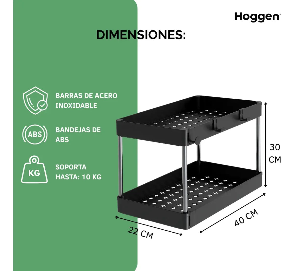 Organizador Estante Grande X1 Cocina Alacena Bacha Multiusos